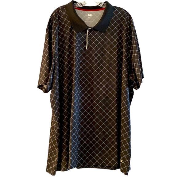 Men shirt Michael Straham big man 2 button polo 4 way stretch 3XL - Picture 1 of 9